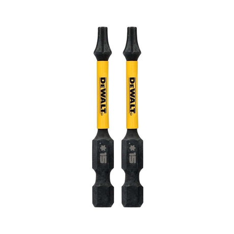 DeWalt DWAF2TX15IR2 ELITE SERIES Impact Bits, T15, 2.25 in. Length (2 Pack)