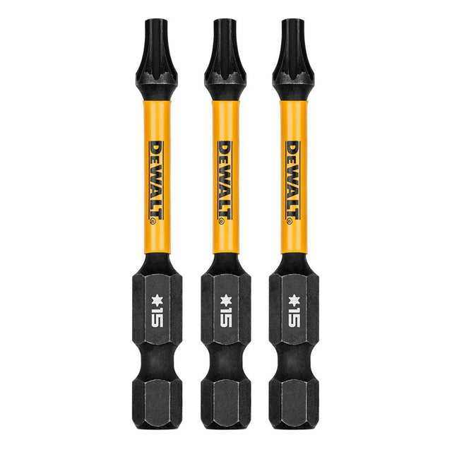 DeWalt DWAF2TX15IR3 T15 FLEXTORQ 1/4 x 2.25in Impact Driver Bits, 3-Pack