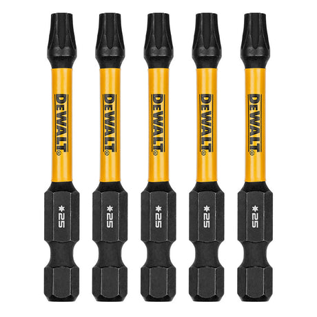 DeWalt DWAF2TX25IR5 T25 FLEXTORQ  1/4 x 2-1/4in Impact Driver Bits, 5-Pack