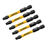 DeWalt DWAF2TX25IR5 T25 FLEXTORQ  1/4 x 2-1/4in Impact Driver Bits, 5-Pack - 3
