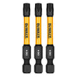 DeWalt DWAF2TX30IR3 T30 FLEXTORQ 1/4 x 2.25in Impact Driver Bits, 3-Pack