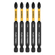 DeWalt DWAF3PH2IR5 PH2 FLEXTORQ  1/4 x 3-1/2in Impact Driver Bits, 5-Pack