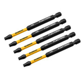 DeWalt DWAF3TX25IR5 T25 FLEXTORQ  1/4 x 3-1/2in Impact Driver Bits, 5-Pack - 3