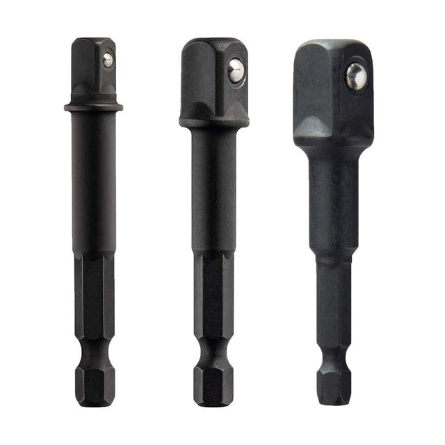 DeWalt DWAFADPTFT3 Elite Series Socket Adapter Set for 1/4", 3/8", and 1/2" Square Drive (3 Piece)