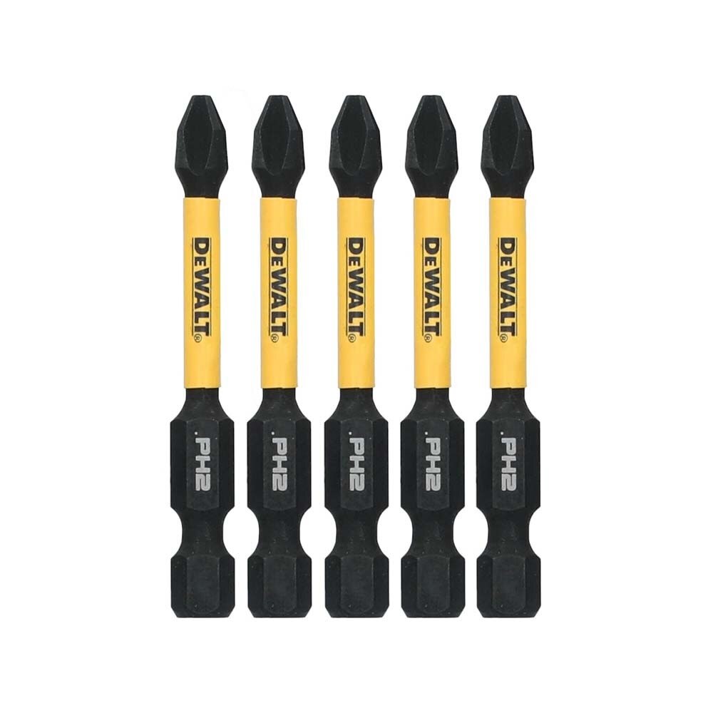 DeWalt DWAFE2PH2IR5 ELITE SERIES Phillips #2 Impact Bit Set, 2.25 in. Length (5 Pack)