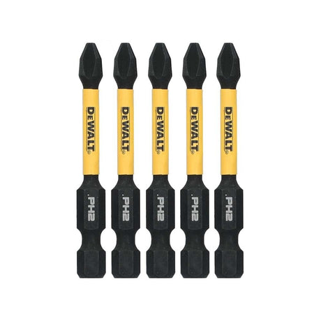 DeWalt DWAFE2PH2IR5 ELITE SERIES Phillips #2 Impact Bit Set, 2.25 in. Length (5 Pack)