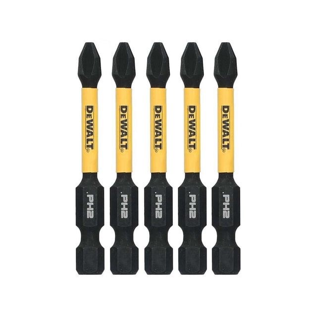 DeWalt DWAFE2PH2IR5 ELITE SERIES Phillips #2 Impact Bit Set, 2.25 in. Length (5 Pack)