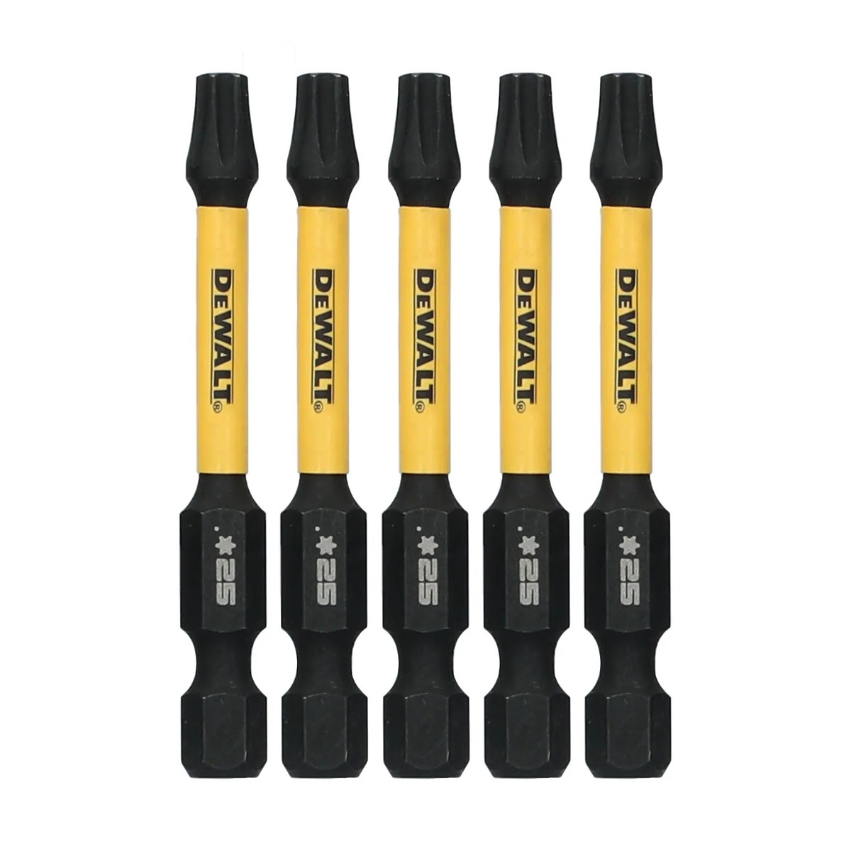 DeWalt DWAFE2TX25IR5 ELITE SERIES 1/4 in. x 2-1/4 in. T25 Torx Impact Driver Bits Set (5 Piece)