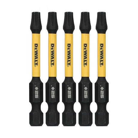 DeWalt DWAFE2TX25IR5 ELITE SERIES 1/4 in. x 2-1/4 in. T25 Torx Impact Driver Bits Set (5 Piece)