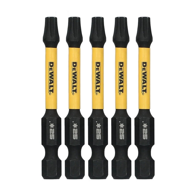 DeWalt DWAFE2TX25IR5 ELITE SERIES 1/4 in. x 2-1/4 in. T25 Torx Impact Driver Bits Set (5 Piece)
