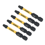 DeWalt DWAFE2TX25IR5 ELITE SERIES 1/4 in. x 2-1/4 in. T25 Torx Impact Driver Bits Set (5 Piece) - 4