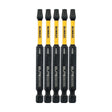 DeWalt DWAFE3TX25IR5 ELITE SERIES Impact Bits for T25, 3.5 in. length (5 Pack)