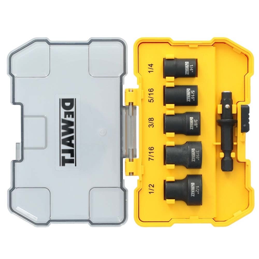 DeWalt DWAFEDND5 ELITE SERIES Cleanable Nut Drivers Set for Impact Drivers (5 Piece)