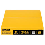 DeWalt DWAM24025P 9 in. Drywall Sanding Mesh Disc 240 Grit Hook and Loop (25 Pack) - 2