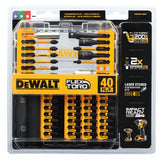 DeWalt DWANGFT40SET FLEXTORQ Impact Driver Bit Set w/ 2 Sockets, 40-Pack - 5