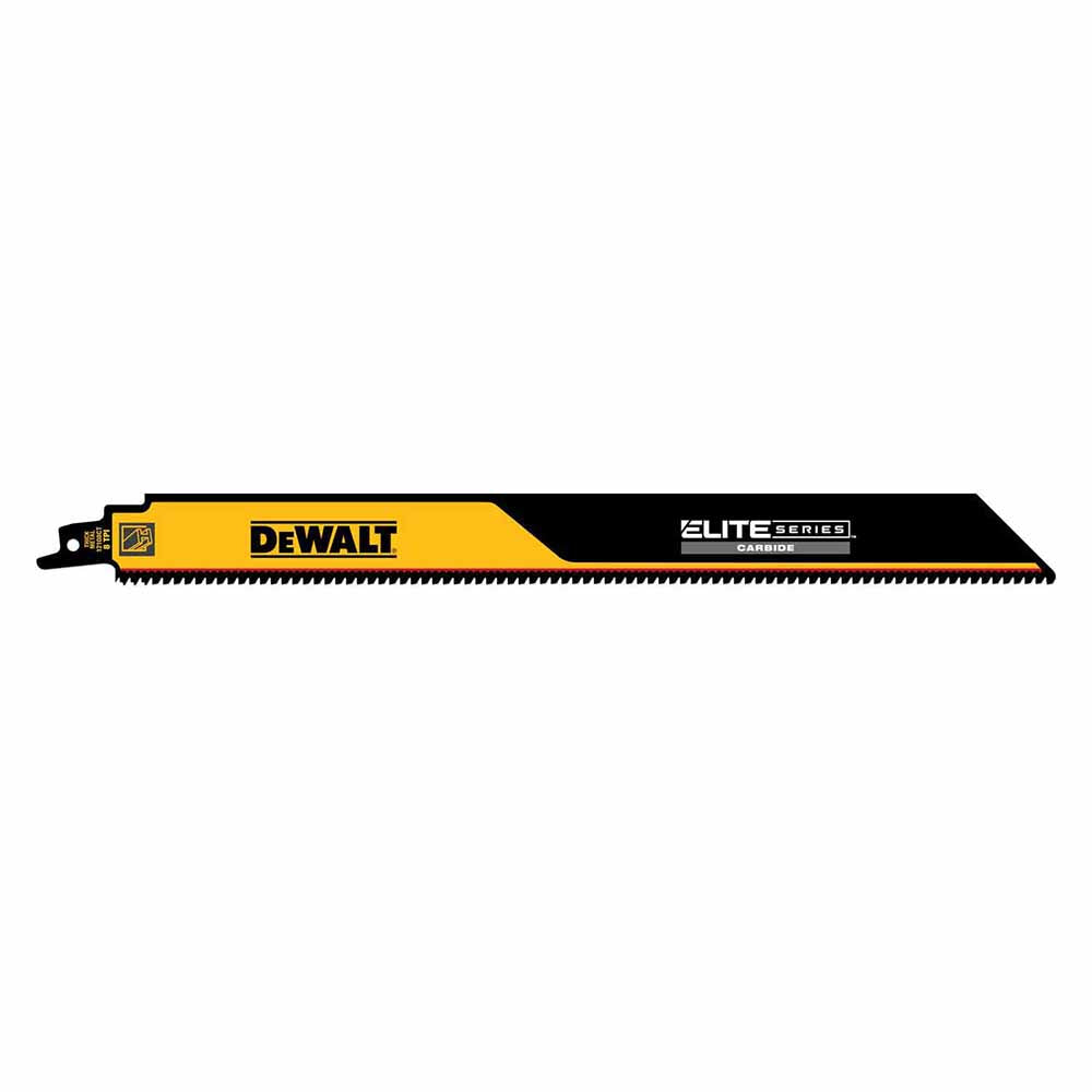 DeWalt DWAR12108CT-1 Elite Series Carbide Tipped 12-in 8-TPI Metal Cutting Reciprocating Saw Blade