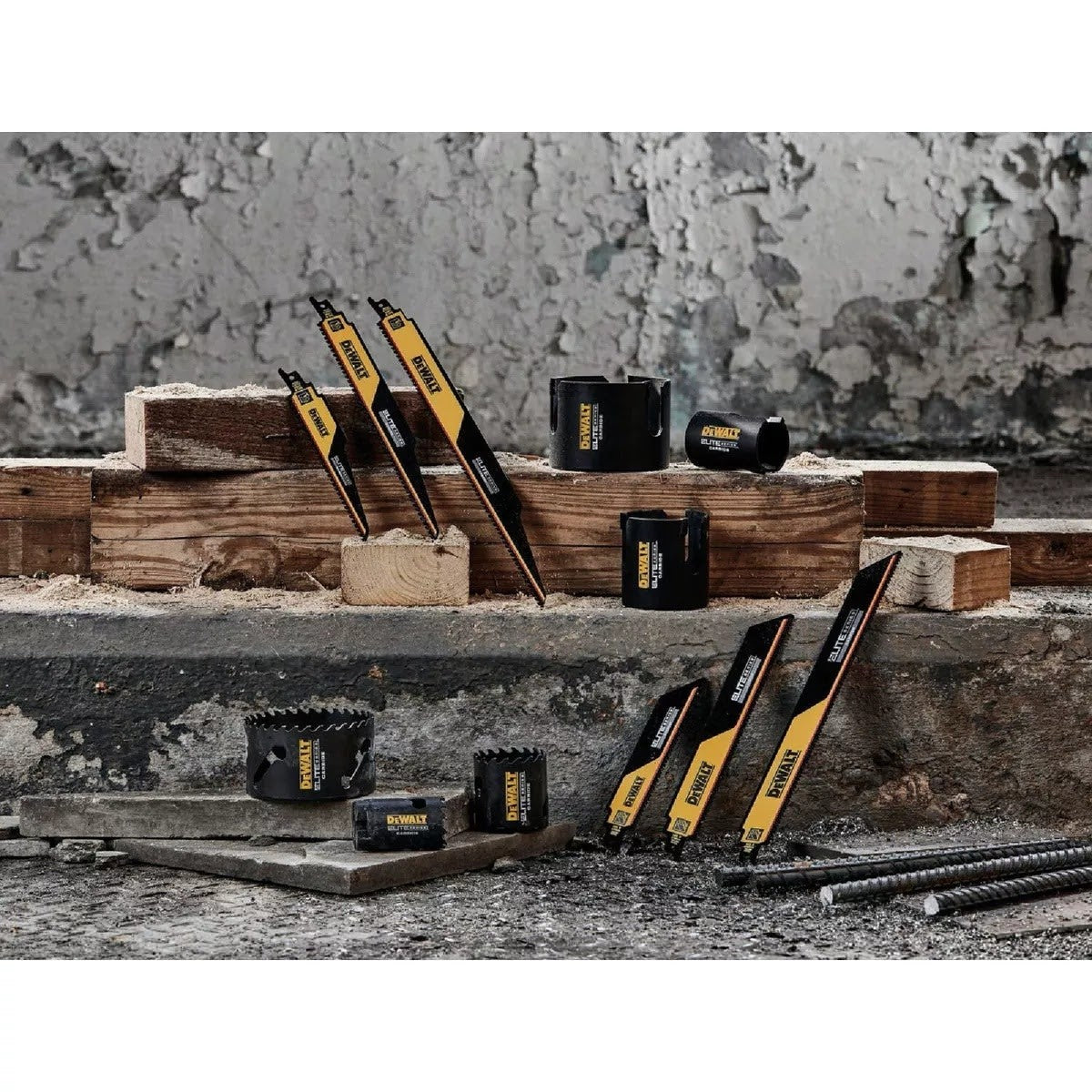 DeWalt DWAR6108CT-3 6 in. 8 TPI Elite Series Carbide Thick Metal Cutting Reciprocating Saw Blade (3 Pack) - 3
