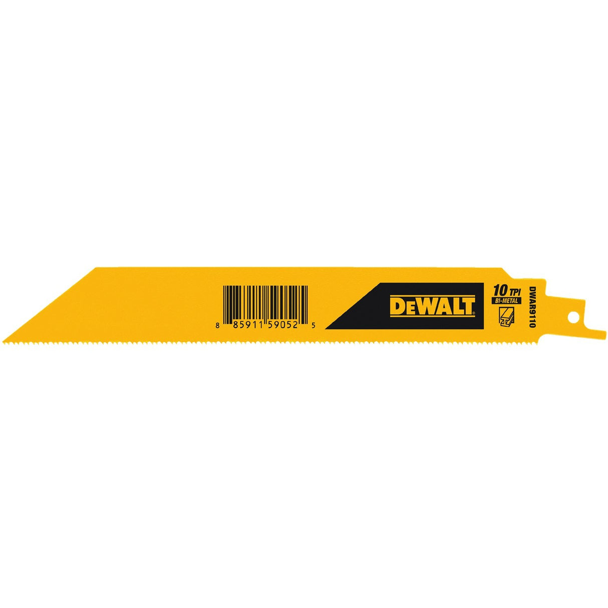 DeWalt DWAR9110B25 9" 10TPI 1" Recip Saw Blade