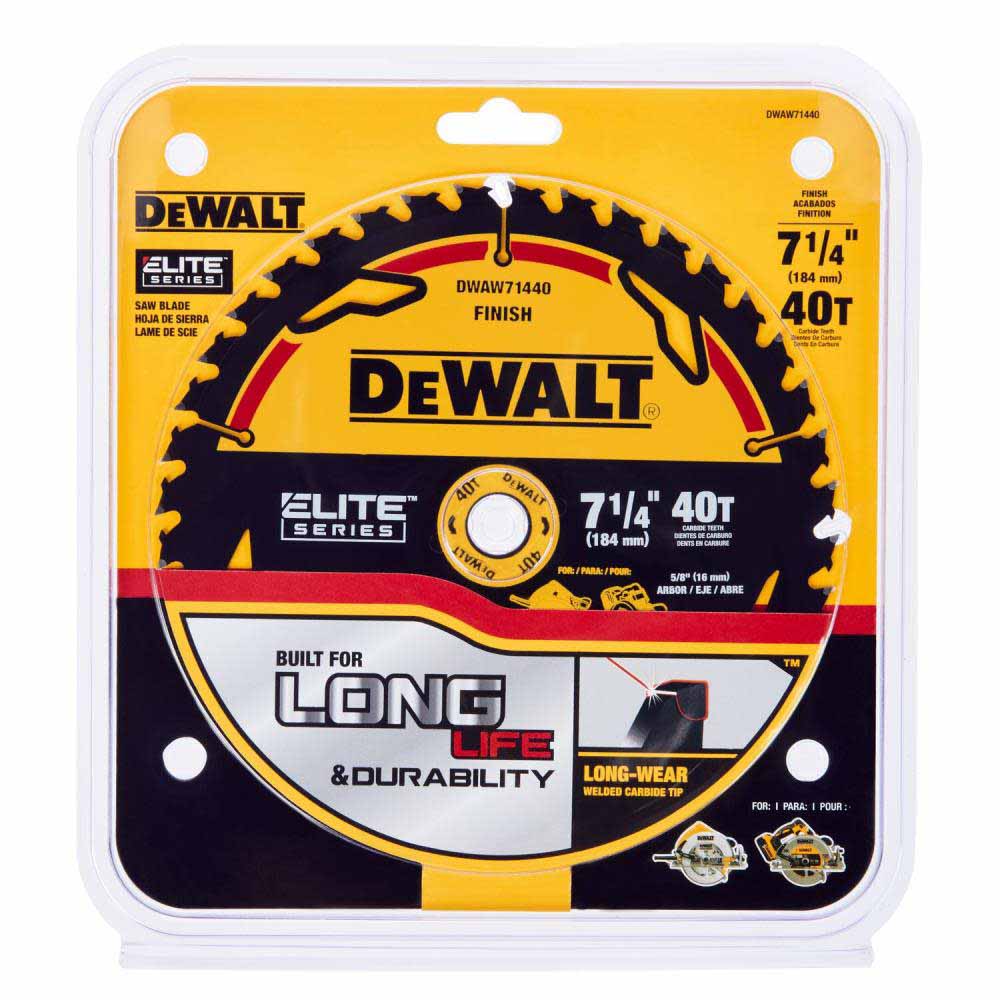 DeWalt DWAW71440 7-1/4" 40T Elite Series Saw Blade - 3