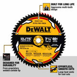 DeWalt DWAW71460 7-1/4" 60T Elite Series Saw Blade - 2