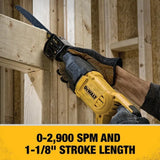 Dewalt DWE305 12 Amp Keyless Variable Speed Corded Reciprocating Saw - 5