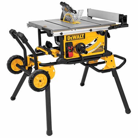 Dewalt DWE7491RS 10" Jobsite Table Saw 32 - 1/2" (82.5cm) Rip Capacity, and a Rolling Stand