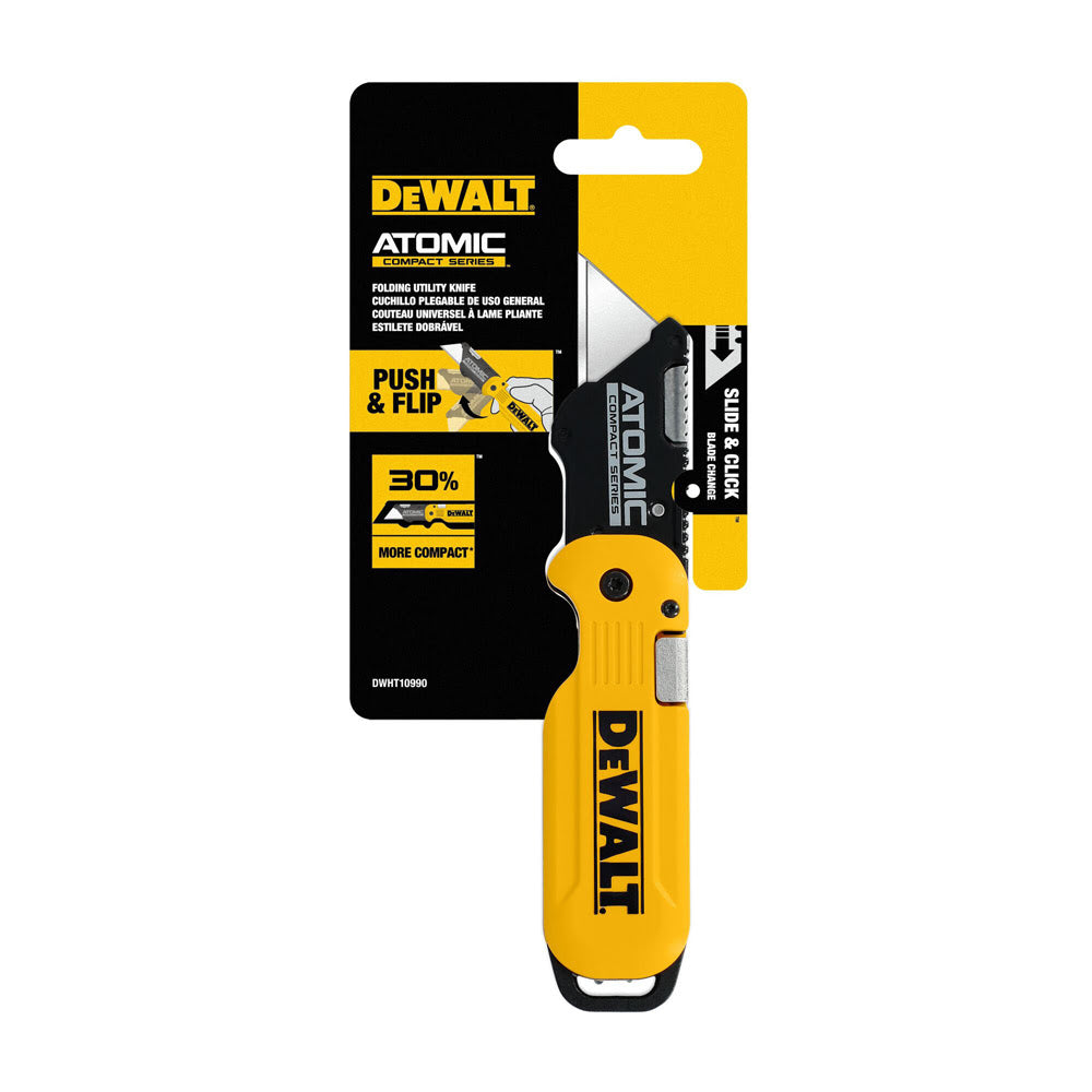 DeWalt DWHT10990 Atomic Compact Series Push and Flip Folding Utility Knife - 3