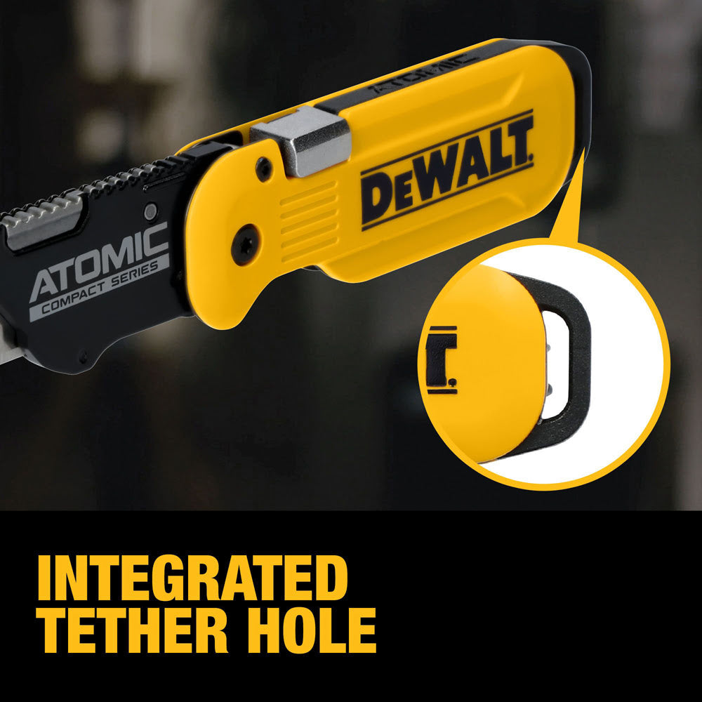 DeWalt DWHT10990 Atomic Compact Series Push and Flip Folding Utility Knife - 14