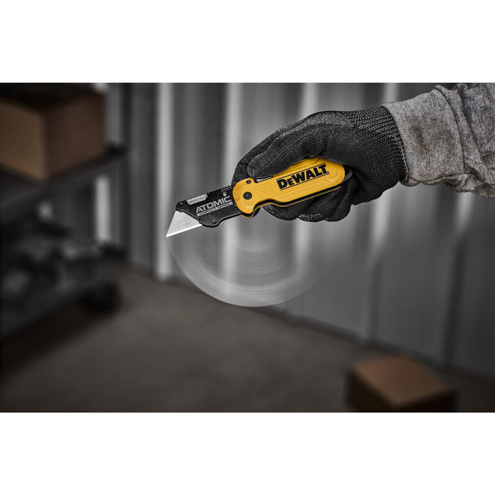 DeWalt DWHT10990 Atomic Compact Series Push and Flip Folding Utility Knife - 16