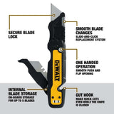 DeWalt DWHT10992 Push and Flip Folding Utility Knife with Storage - 2