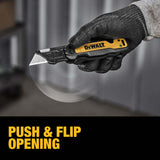 DeWalt DWHT10992 Push and Flip Folding Utility Knife with Storage - 9