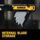 DeWalt DWHT10992 Push and Flip Folding Utility Knife with Storage - 10