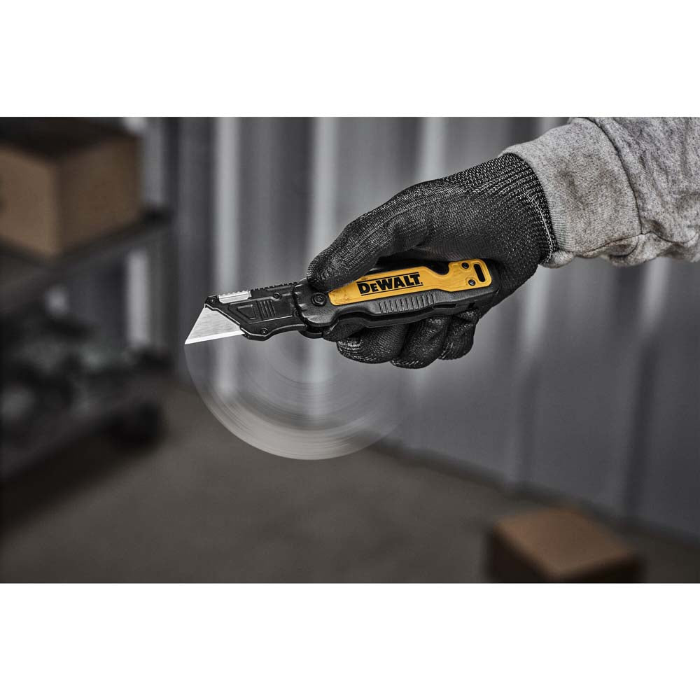 DeWalt DWHT10992 Push and Flip Folding Utility Knife with Storage - 17