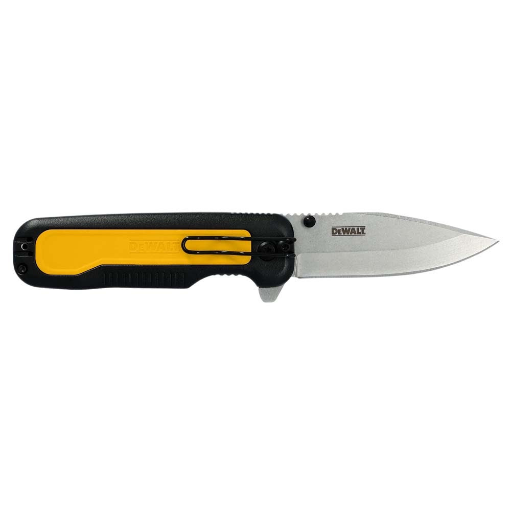 DeWalt DWHT10993 Drop Point Stainless Steel & Beveled Edge Blade Pocket Knife - 6