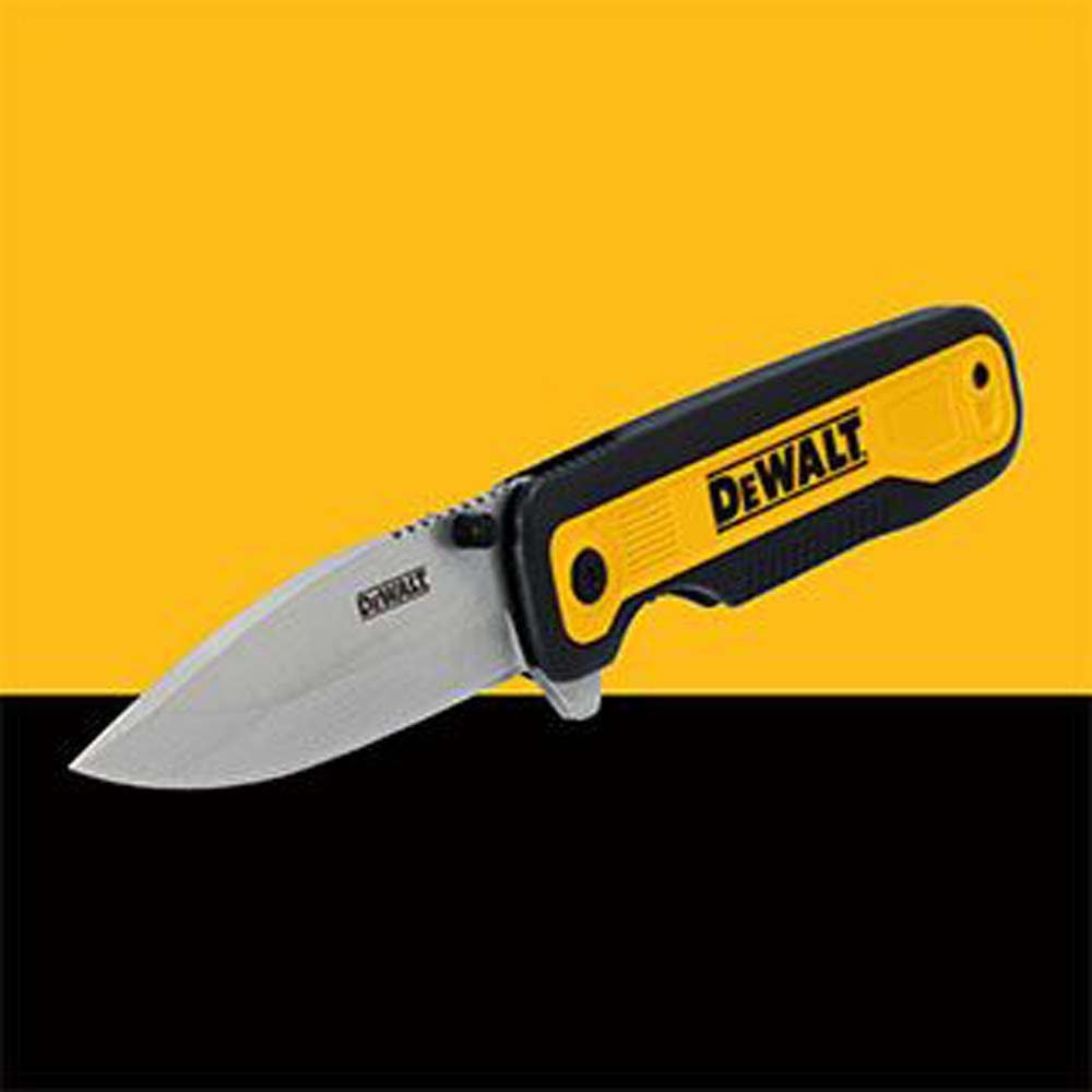 DeWalt DWHT10993 Drop Point Stainless Steel & Beveled Edge Blade Pocket Knife - 9