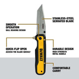 DeWalt DWHT10994 Tanto Stainless Steel and Beveled Edge Blade Pocket Knife - 2