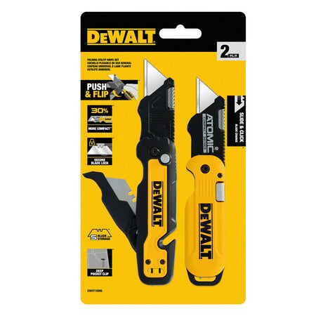 DeWalt DWHT10995 Push and Flip Folding Utility Knife Set