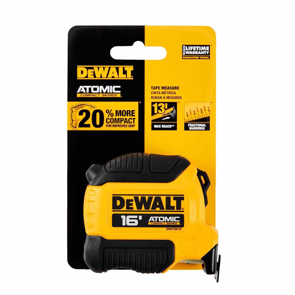 DeWalt DWHT38116S Atomic Compact Series 16 FT TAPE MEASURE - 5