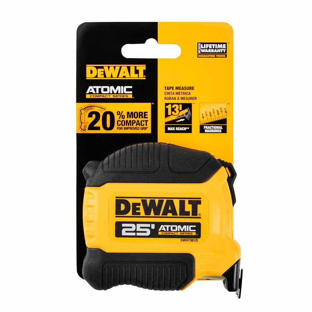 DeWalt DWHT38125S Atomic Compact Series 25 FT TAPE MEASURE - 5