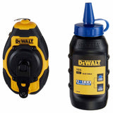 DeWalt DWHT48330BC Compact Chalk Reel Kit with 50 ft. String and Blue Chalk – Durable, Fast Rewind