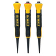 DeWalt DWHT58018 Bi-Material Nail Set Punches for Setting Finish Nails (3 Piece)