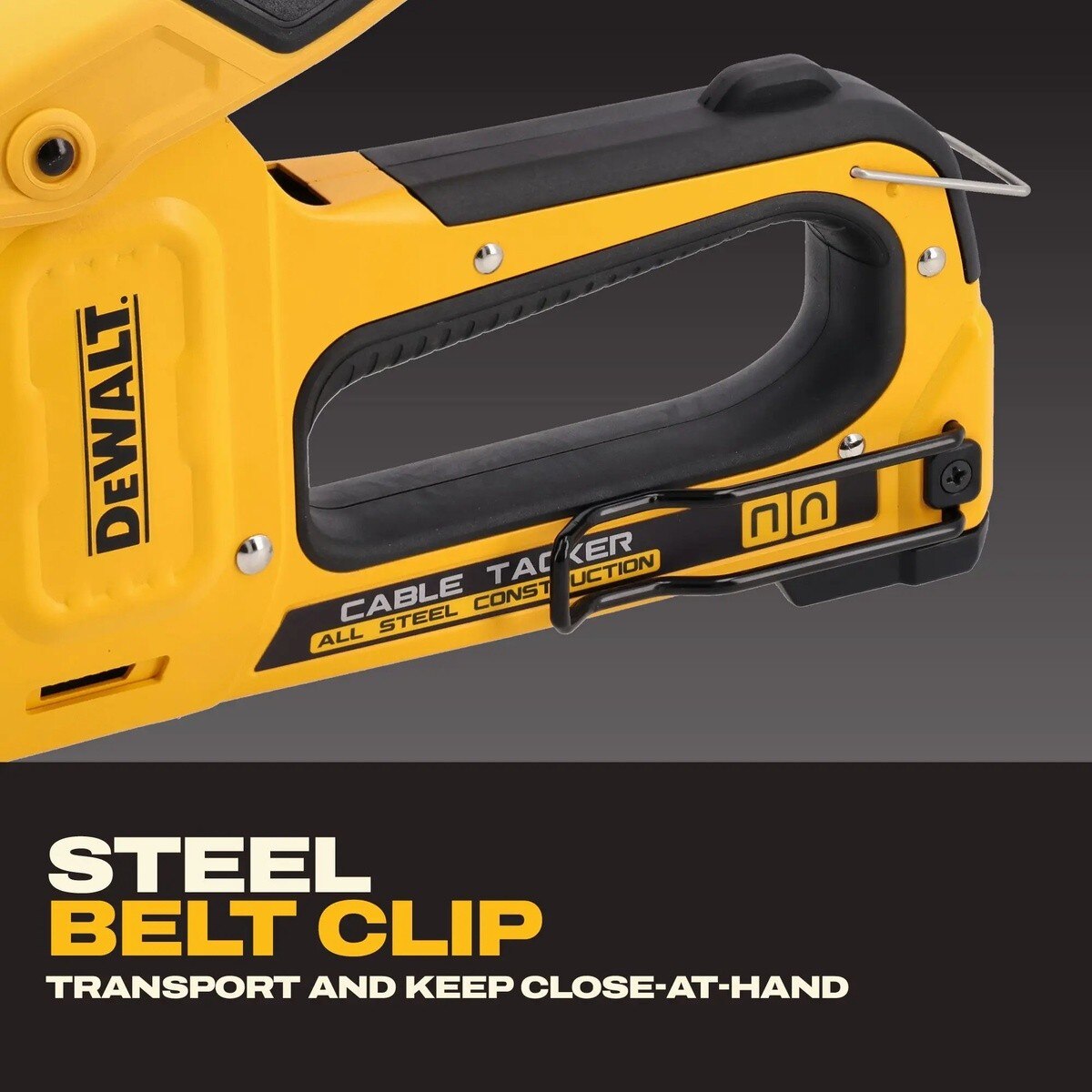 DeWalt DWHT70100 3/8" Manual Cable Stapler with Steel Housing and Belt Clip - 3