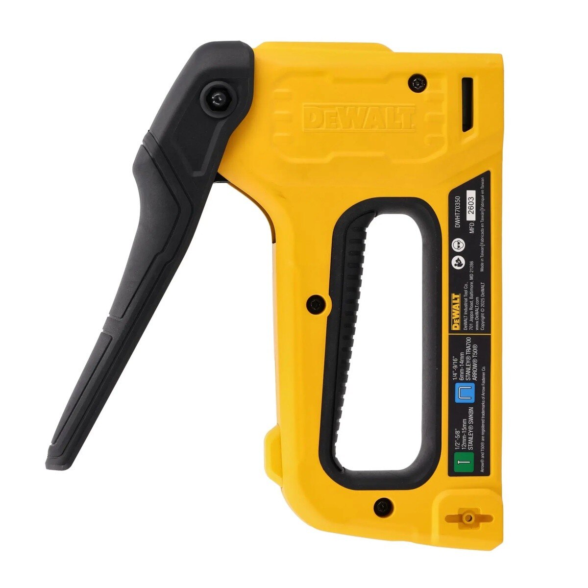 DeWalt DWHT70350 2-in-1 Manual Multi-Tacker Staple and Brad Nail Gun with Easy Squeeze Handle - 3