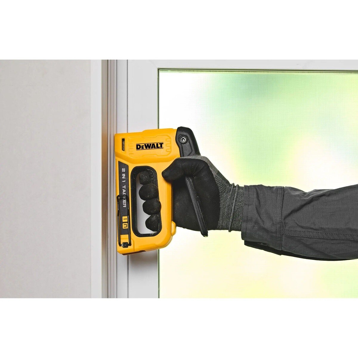 DeWalt DWHT70350 2-in-1 Manual Multi-Tacker Staple and Brad Nail Gun with Easy Squeeze Handle - 8
