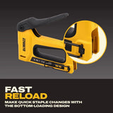 DeWalt DWHT70350 2-in-1 Manual Multi-Tacker Staple and Brad Nail Gun with Easy Squeeze Handle - 9