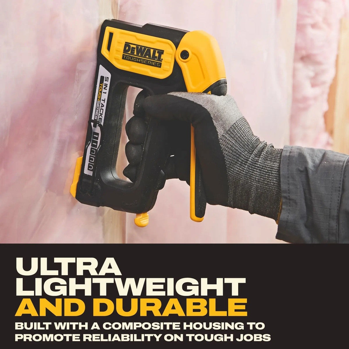 DeWalt DWHT70510 TOUGHSERIES 5-in-1 Multi-Tacker Manual Staple and Brad Nail Tool - 7