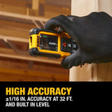 DeWalt DWHT78200 200 ft Lithium-Ion Laser Distance Measurer with Backlit Rotating Display and IP65 Rating - 10