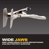 DeWalt DWHT8R 8" Locking Sheet Metal Clamp with Wide Jaws and Lanyard Ready - 3