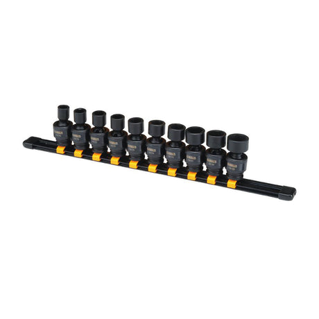 DeWalt DWMT19226 10pc 3/8" Drive Impact Socket Universal Set, 10 - 19mm