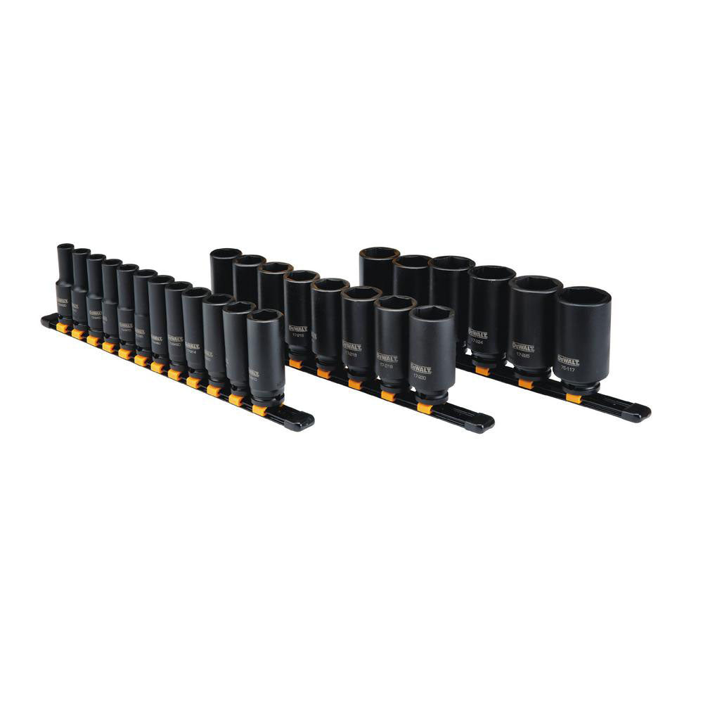 DeWalt DWMT19242 26pc 1/2" Metric Drive Impact Deep Socket Set, 10 - 29mm